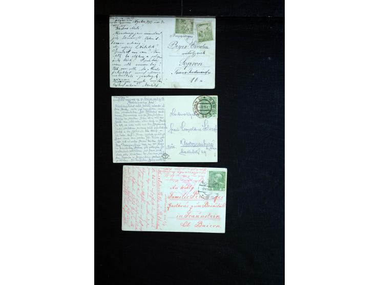 1914/18, umfangreicher Sammlungsposten mit einigen hundert Zensurbriefen und Karten inkl. viel Feldpost, dabei viele verschie