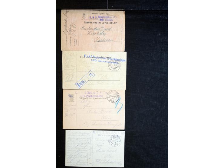 1914/18, umfangreicher Sammlungsposten mit einigen hundert Zensurbriefen und Karten inkl. viel Feldpost, dabei viele verschie
