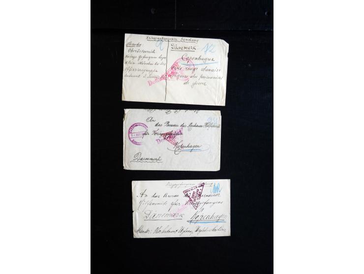 1914/18, umfangreicher Sammlungsposten mit einigen hundert Zensurbriefen und Karten inkl. viel Feldpost, dabei viele verschie