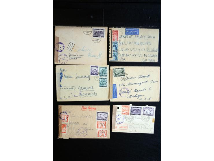 1945/60 (ca), interessanter Posten mit Zensurpost, dabei viel Auslandspost bzw. Incoming Mail, viele verschiedenene Zensuren 
