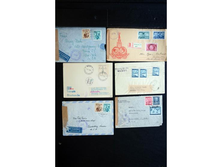 1945/60 (ca), interessanter Posten mit Zensurpost, dabei viel Auslandspost bzw. Incoming Mail, viele verschiedenene Zensuren 