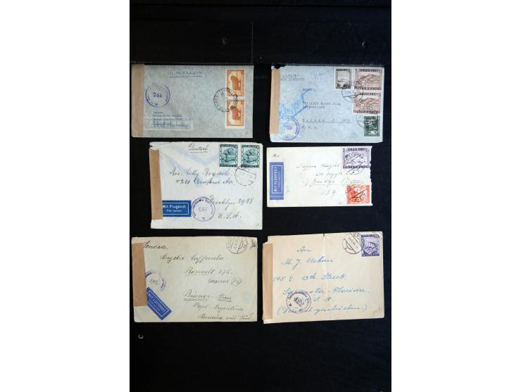 1945/60 (ca), interessanter Posten mit Zensurpost, dabei viel Auslandspost bzw. Incoming Mail, viele verschiedenene Zensuren 