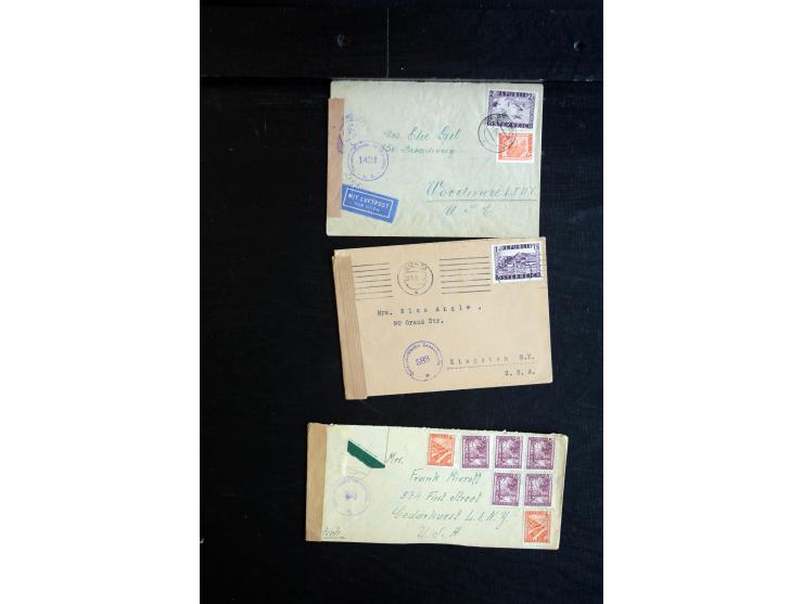 1945/60 (ca), interessanter Posten mit Zensurpost, dabei viel Auslandspost bzw. Incoming Mail, viele verschiedenene Zensuren 