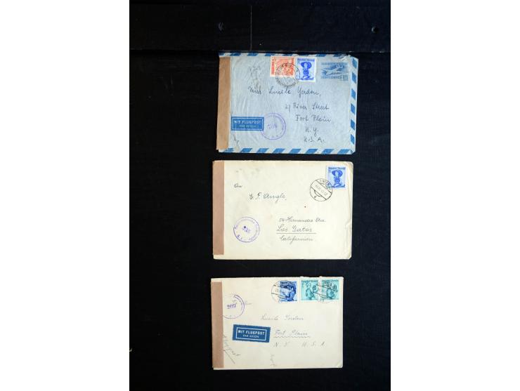 1945/60 (ca), interessanter Posten mit Zensurpost, dabei viel Auslandspost bzw. Incoming Mail, viele verschiedenene Zensuren 