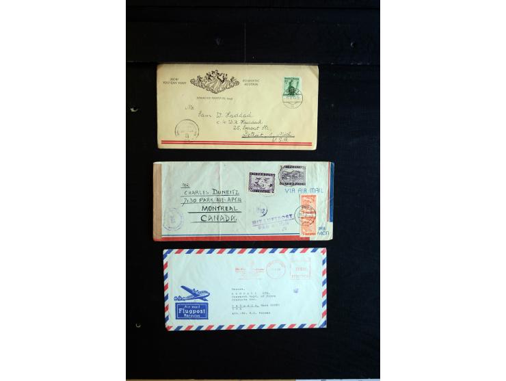 1945/60 (ca), interessanter Posten mit Zensurpost, dabei viel Auslandspost bzw. Incoming Mail, viele verschiedenene Zensuren 