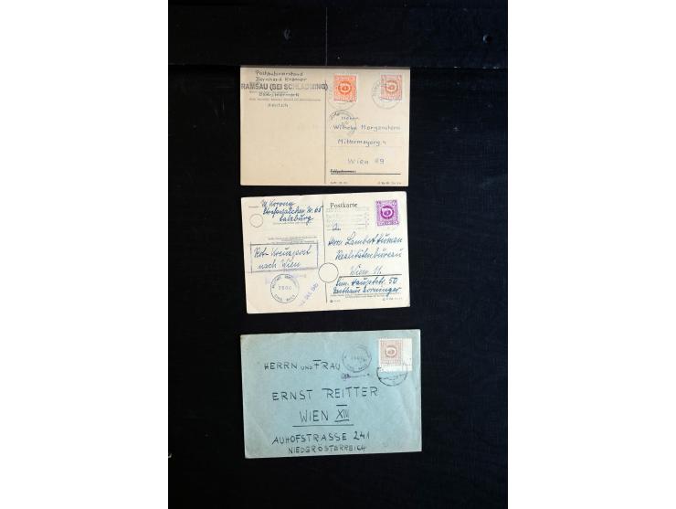 1945/60 (ca), interessanter Posten mit Zensurpost, dabei viel Auslandspost bzw. Incoming Mail, viele verschiedenene Zensuren 