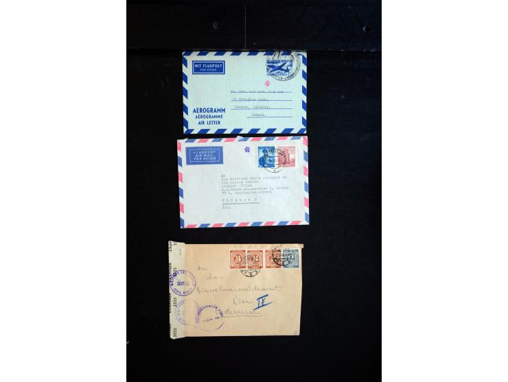 1945/60 (ca), interessanter Posten mit Zensurpost, dabei viel Auslandspost bzw. Incoming Mail, viele verschiedenene Zensuren 