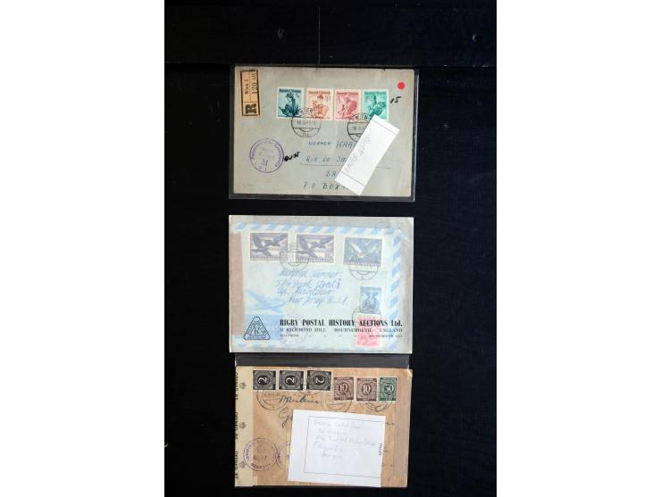 1945/60 (ca), interessanter Posten mit Zensurpost, dabei viel Auslandspost bzw. Incoming Mail, viele verschiedenene Zensuren 