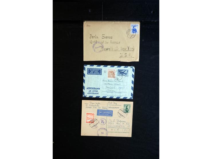 1945/60 (ca), interessanter Posten mit Zensurpost, dabei viel Auslandspost bzw. Incoming Mail, viele verschiedenene Zensuren 