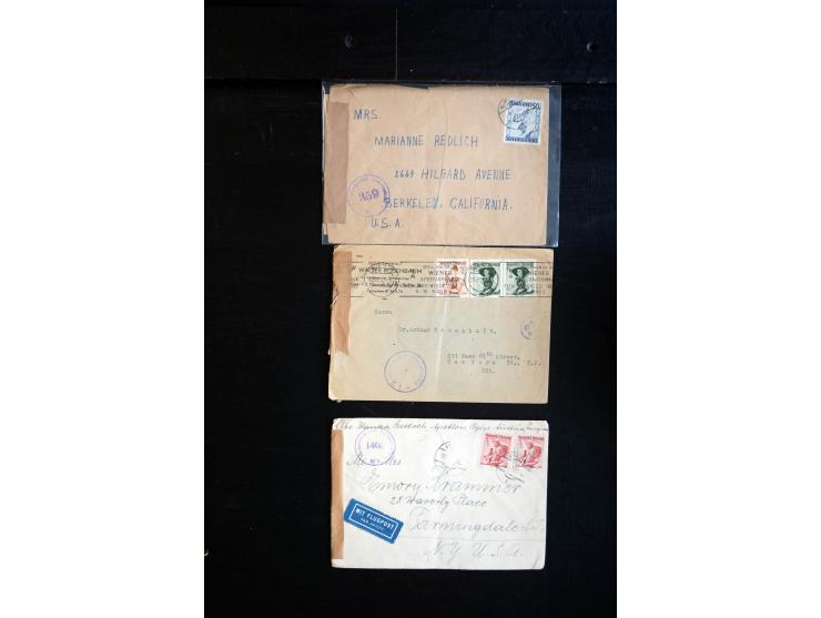 1945/60 (ca), interessanter Posten mit Zensurpost, dabei viel Auslandspost bzw. Incoming Mail, viele verschiedenene Zensuren 