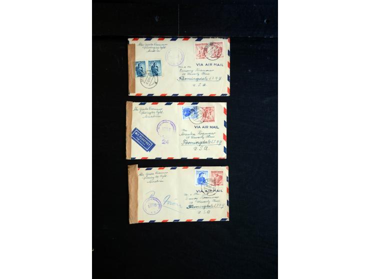 1945/60 (ca), interessanter Posten mit Zensurpost, dabei viel Auslandspost bzw. Incoming Mail, viele verschiedenene Zensuren 
