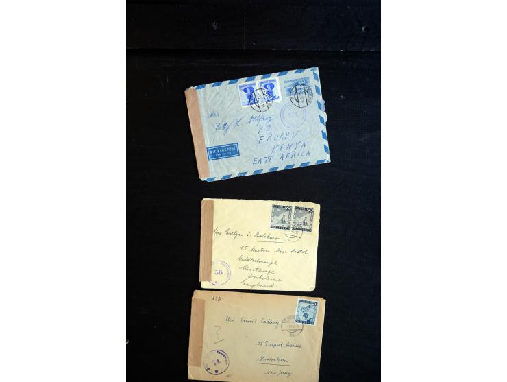 1945/60 (ca), interessanter Posten mit Zensurpost, dabei viel Auslandspost bzw. Incoming Mail, viele verschiedenene Zensuren 