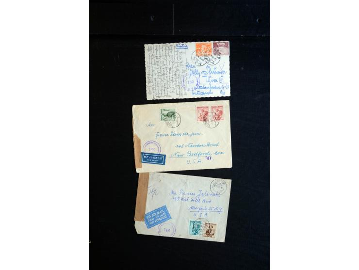 1945/60 (ca), interessanter Posten mit Zensurpost, dabei viel Auslandspost bzw. Incoming Mail, viele verschiedenene Zensuren 