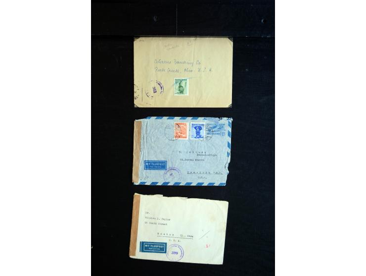 1945/60 (ca), interessanter Posten mit Zensurpost, dabei viel Auslandspost bzw. Incoming Mail, viele verschiedenene Zensuren 