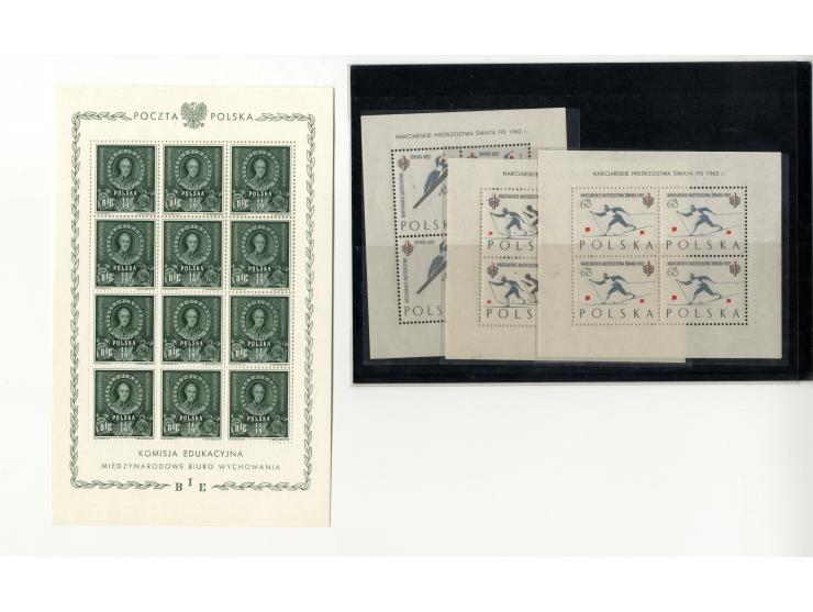 1946/62, postfrische und gestempelte Partie mit u.a. Mi.-Nr. 445-47 KLB, 515-17 KLB, 1151-55 KLB postfrisch und gestempelt, 1
