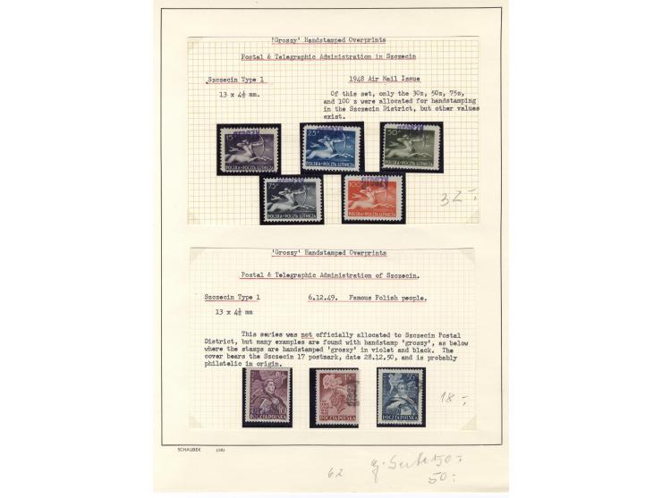 1946/62, postfrische und gestempelte Partie mit u.a. Mi.-Nr. 445-47 KLB, 515-17 KLB, 1151-55 KLB postfrisch und gestempelt, 1