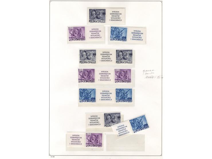 1946/62, postfrische und gestempelte Partie mit u.a. Mi.-Nr. 445-47 KLB, 515-17 KLB, 1151-55 KLB postfrisch und gestempelt, 1