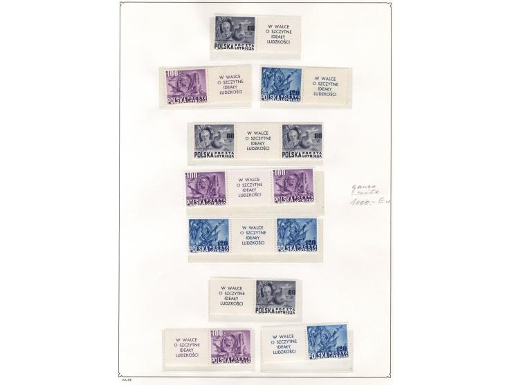 1946/62, postfrische und gestempelte Partie mit u.a. Mi.-Nr. 445-47 KLB, 515-17 KLB, 1151-55 KLB postfrisch und gestempelt, 1