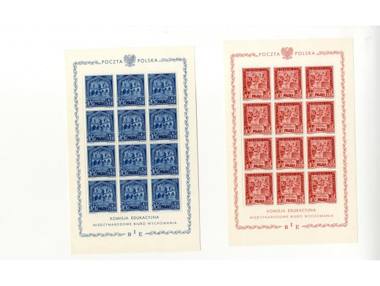 1946/62, postfrische und gestempelte Partie mit u.a. Mi.-Nr. 445-47 KLB, 515-17 KLB, 1151-55 KLB postfrisch und gestempelt, 1