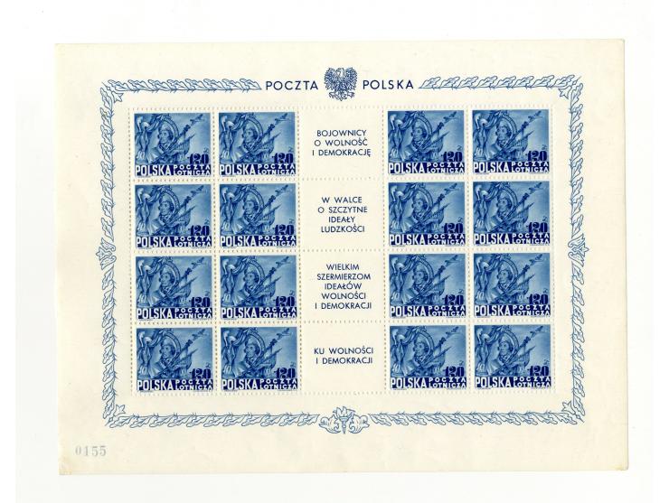 1946/62, postfrische und gestempelte Partie mit u.a. Mi.-Nr. 445-47 KLB, 515-17 KLB, 1151-55 KLB postfrisch und gestempelt, 1