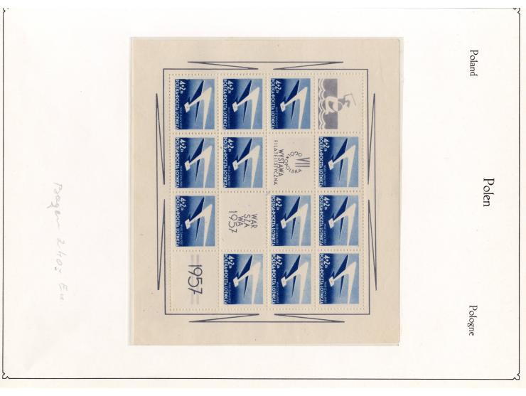 1946/62, postfrische und gestempelte Partie mit u.a. Mi.-Nr. 445-47 KLB, 515-17 KLB, 1151-55 KLB postfrisch und gestempelt, 1