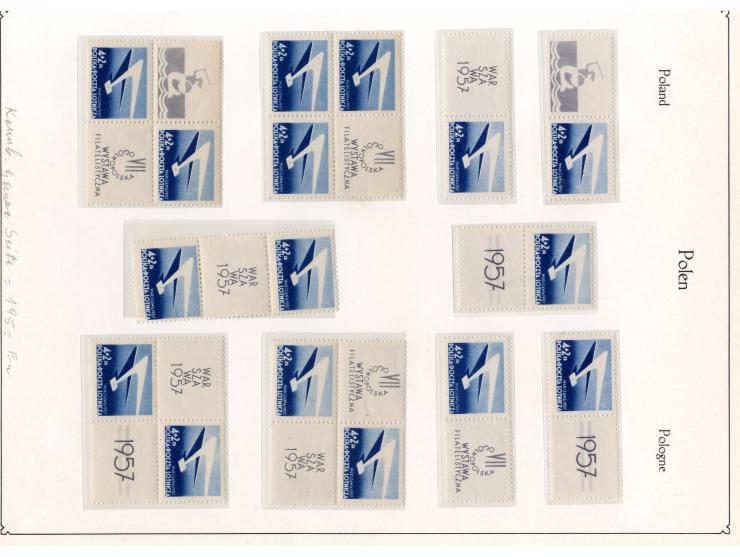 1946/62, postfrische und gestempelte Partie mit u.a. Mi.-Nr. 445-47 KLB, 515-17 KLB, 1151-55 KLB postfrisch und gestempelt, 1