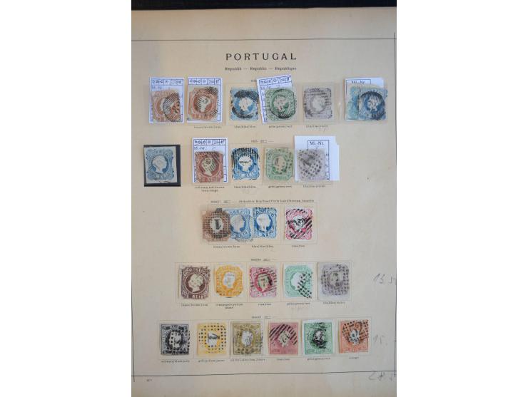1853/1975 (ca.), fast ausschließlich gestempelte Sammlung mit u.a. Mi.-Nr. 1 (2), 3, 4 (Fotoattest Nucleo), 6, 44 etc., Klass