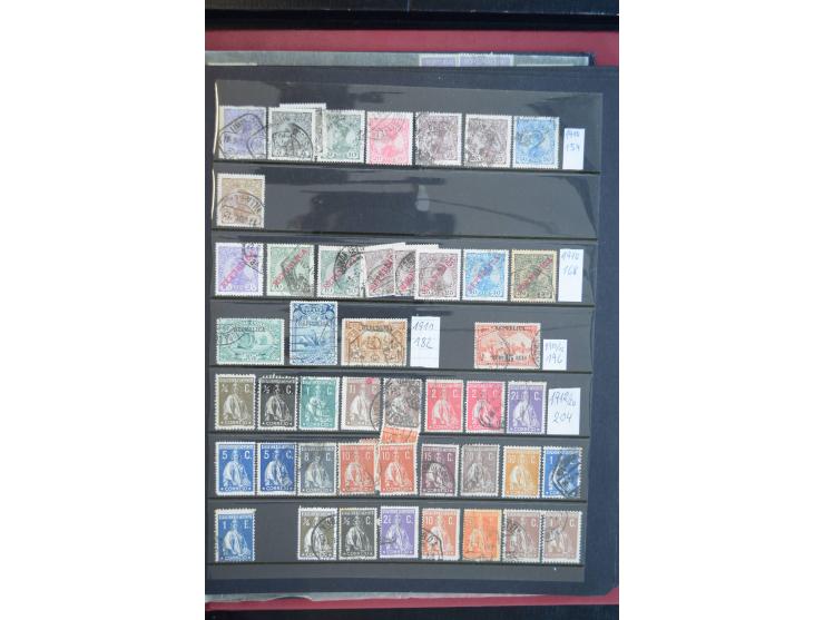 1853/1975 (ca.), fast ausschließlich gestempelte Sammlung mit u.a. Mi.-Nr. 1 (2), 3, 4 (Fotoattest Nucleo), 6, 44 etc., Klass