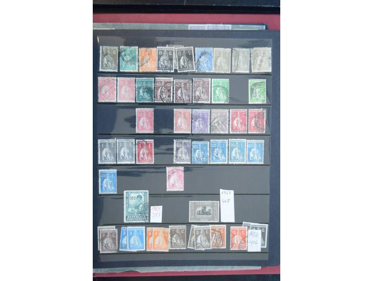 1853/1975 (ca.), fast ausschließlich gestempelte Sammlung mit u.a. Mi.-Nr. 1 (2), 3, 4 (Fotoattest Nucleo), 6, 44 etc., Klass