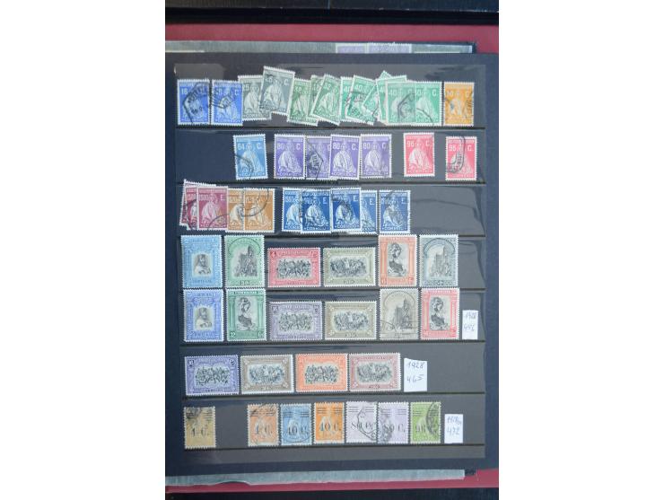 1853/1975 (ca.), fast ausschließlich gestempelte Sammlung mit u.a. Mi.-Nr. 1 (2), 3, 4 (Fotoattest Nucleo), 6, 44 etc., Klass