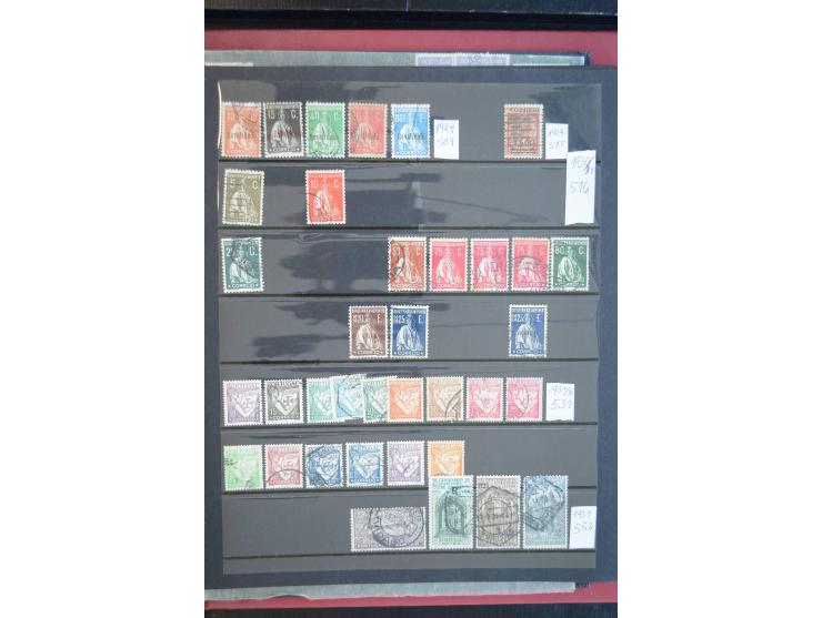1853/1975 (ca.), fast ausschließlich gestempelte Sammlung mit u.a. Mi.-Nr. 1 (2), 3, 4 (Fotoattest Nucleo), 6, 44 etc., Klass