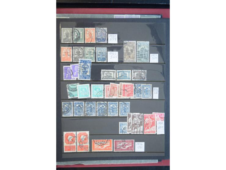 1853/1975 (ca.), fast ausschließlich gestempelte Sammlung mit u.a. Mi.-Nr. 1 (2), 3, 4 (Fotoattest Nucleo), 6, 44 etc., Klass
