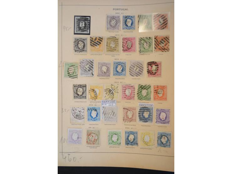 1853/1975 (ca.), fast ausschließlich gestempelte Sammlung mit u.a. Mi.-Nr. 1 (2), 3, 4 (Fotoattest Nucleo), 6, 44 etc., Klass