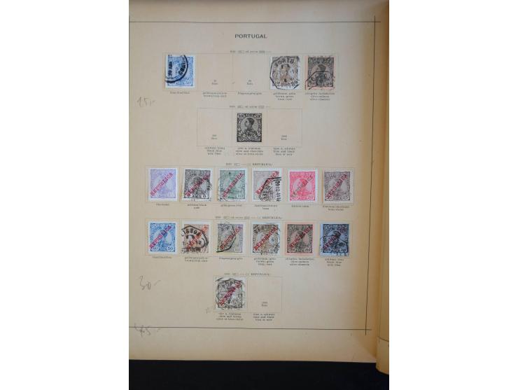 1853/1975 (ca.), fast ausschließlich gestempelte Sammlung mit u.a. Mi.-Nr. 1 (2), 3, 4 (Fotoattest Nucleo), 6, 44 etc., Klass
