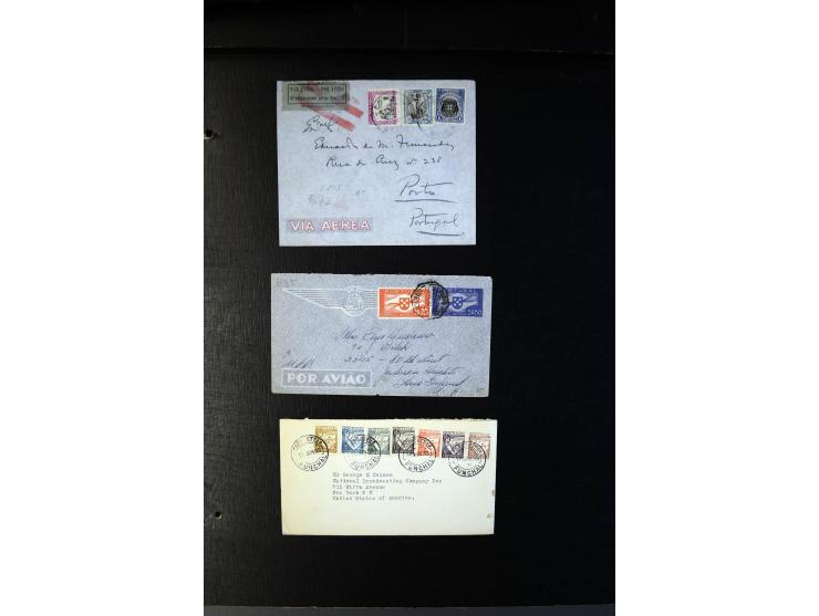 PORTUGAL UND KOLONIEN: 1860/1950 (ca.), über 200 Briefe und Karten, viel Kolonien, dabei Macao Nr. 161 a. Karte n. Hongkong