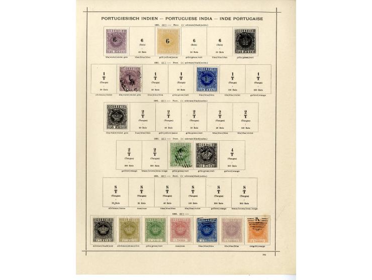1868/1915 (ca.), ungebrauchte und gestempelte alte Sammlung mit vielen besseren werten und kpl. Ausgaben, dabei auch Macao un