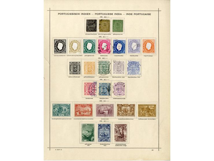 1868/1915 (ca.), ungebrauchte und gestempelte alte Sammlung mit vielen besseren werten und kpl. Ausgaben, dabei auch Macao un