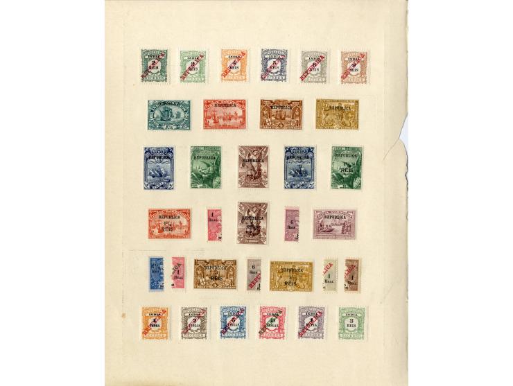 1868/1915 (ca.), ungebrauchte und gestempelte alte Sammlung mit vielen besseren werten und kpl. Ausgaben, dabei auch Macao un
