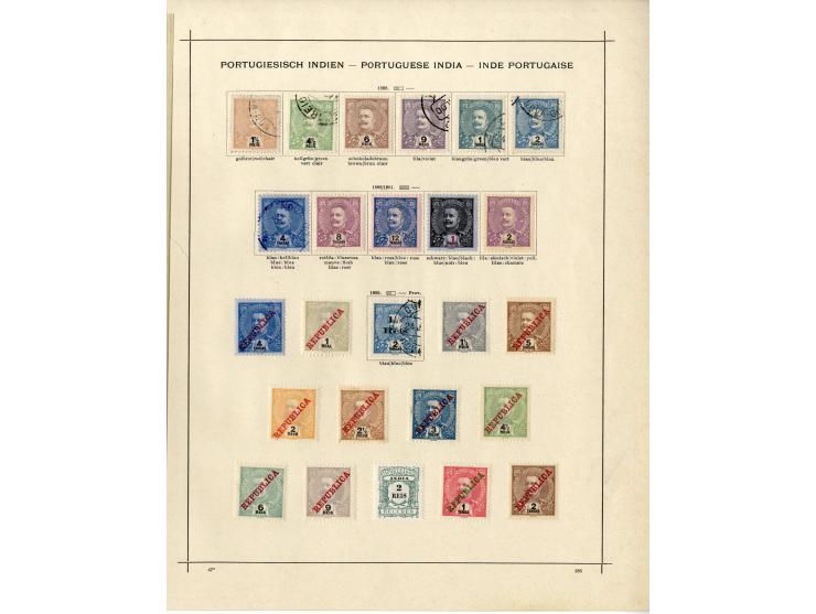 1868/1915 (ca.), ungebrauchte und gestempelte alte Sammlung mit vielen besseren werten und kpl. Ausgaben, dabei auch Macao un