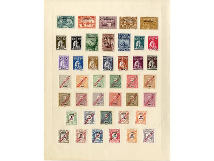 1868/1915 (ca.), ungebrauchte und gestempelte alte Sammlung mit vielen besseren werten und kpl. Ausgaben, dabei auch Macao un