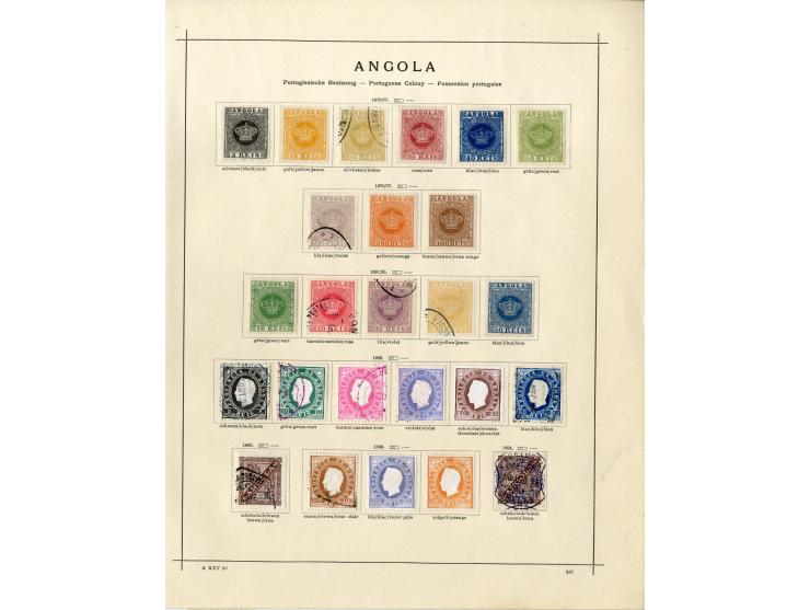 1868/1915 (ca.), ungebrauchte und gestempelte alte Sammlung mit vielen besseren werten und kpl. Ausgaben, dabei auch Macao un