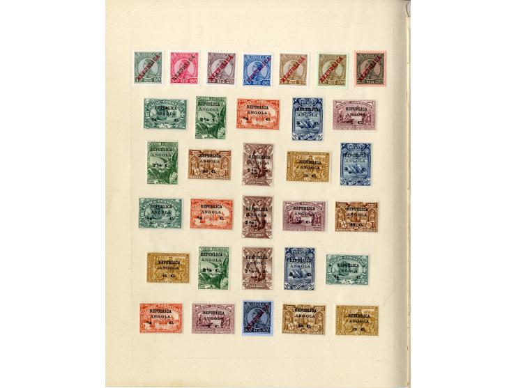1868/1915 (ca.), ungebrauchte und gestempelte alte Sammlung mit vielen besseren werten und kpl. Ausgaben, dabei auch Macao un