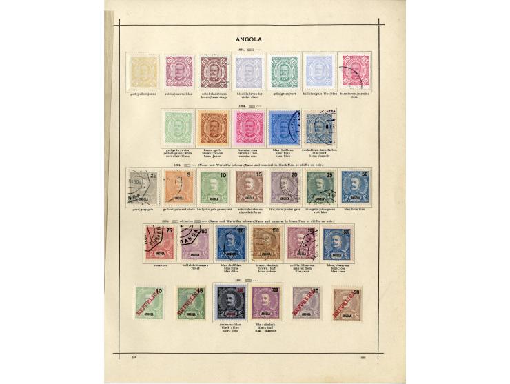 1868/1915 (ca.), ungebrauchte und gestempelte alte Sammlung mit vielen besseren werten und kpl. Ausgaben, dabei auch Macao un