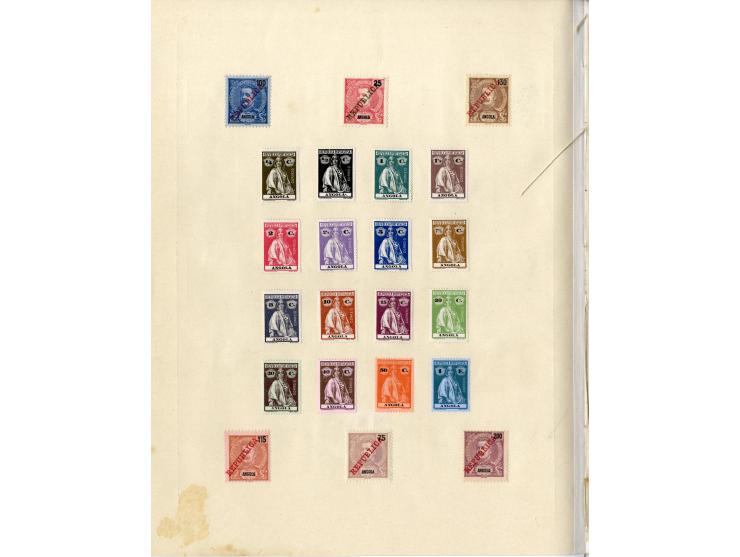 1868/1915 (ca.), ungebrauchte und gestempelte alte Sammlung mit vielen besseren werten und kpl. Ausgaben, dabei auch Macao un