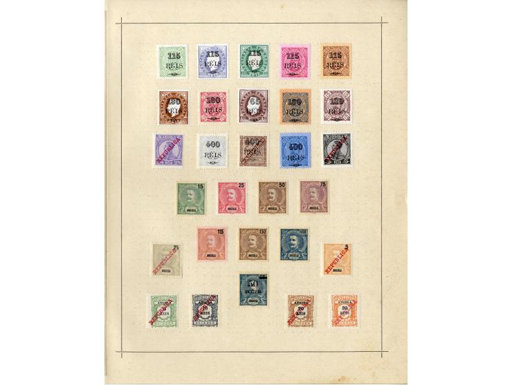1868/1915 (ca.), ungebrauchte und gestempelte alte Sammlung mit vielen besseren werten und kpl. Ausgaben, dabei auch Macao un