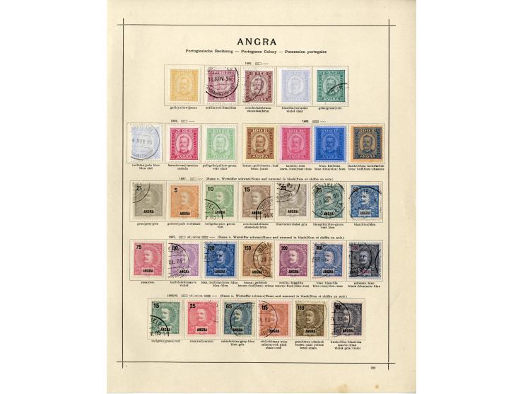 1868/1915 (ca.), ungebrauchte und gestempelte alte Sammlung mit vielen besseren werten und kpl. Ausgaben, dabei auch Macao un