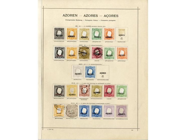 1868/1915 (ca.), ungebrauchte und gestempelte alte Sammlung mit vielen besseren werten und kpl. Ausgaben, dabei auch Macao un