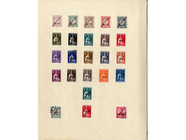 1868/1915 (ca.), ungebrauchte und gestempelte alte Sammlung mit vielen besseren werten und kpl. Ausgaben, dabei auch Macao un