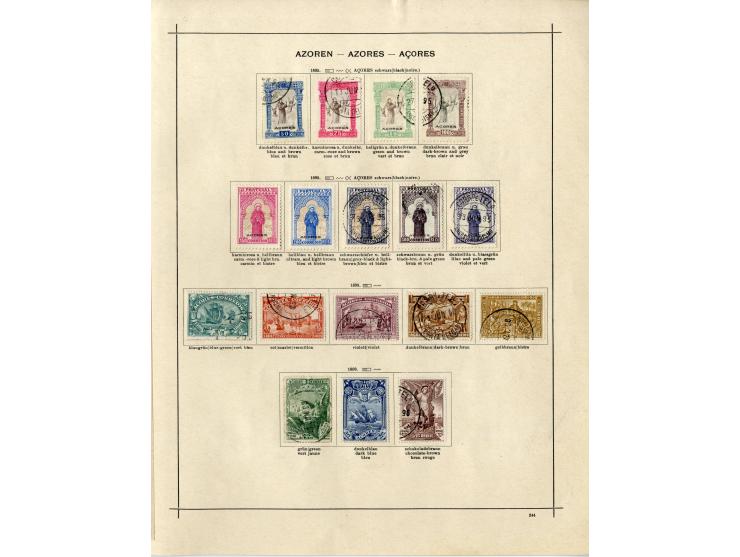 1868/1915 (ca.), ungebrauchte und gestempelte alte Sammlung mit vielen besseren werten und kpl. Ausgaben, dabei auch Macao un