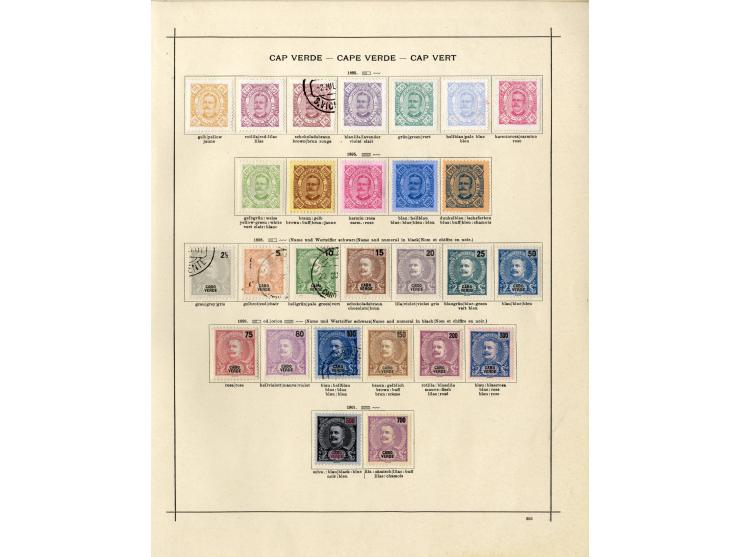 1868/1915 (ca.), ungebrauchte und gestempelte alte Sammlung mit vielen besseren werten und kpl. Ausgaben, dabei auch Macao un